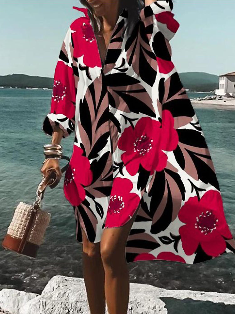 Damen Hemdkleid mit Knöpfen | Mini