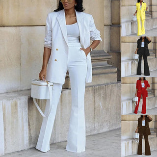 Conjunto Feminino de Terno com Blazer | Pernas Largas