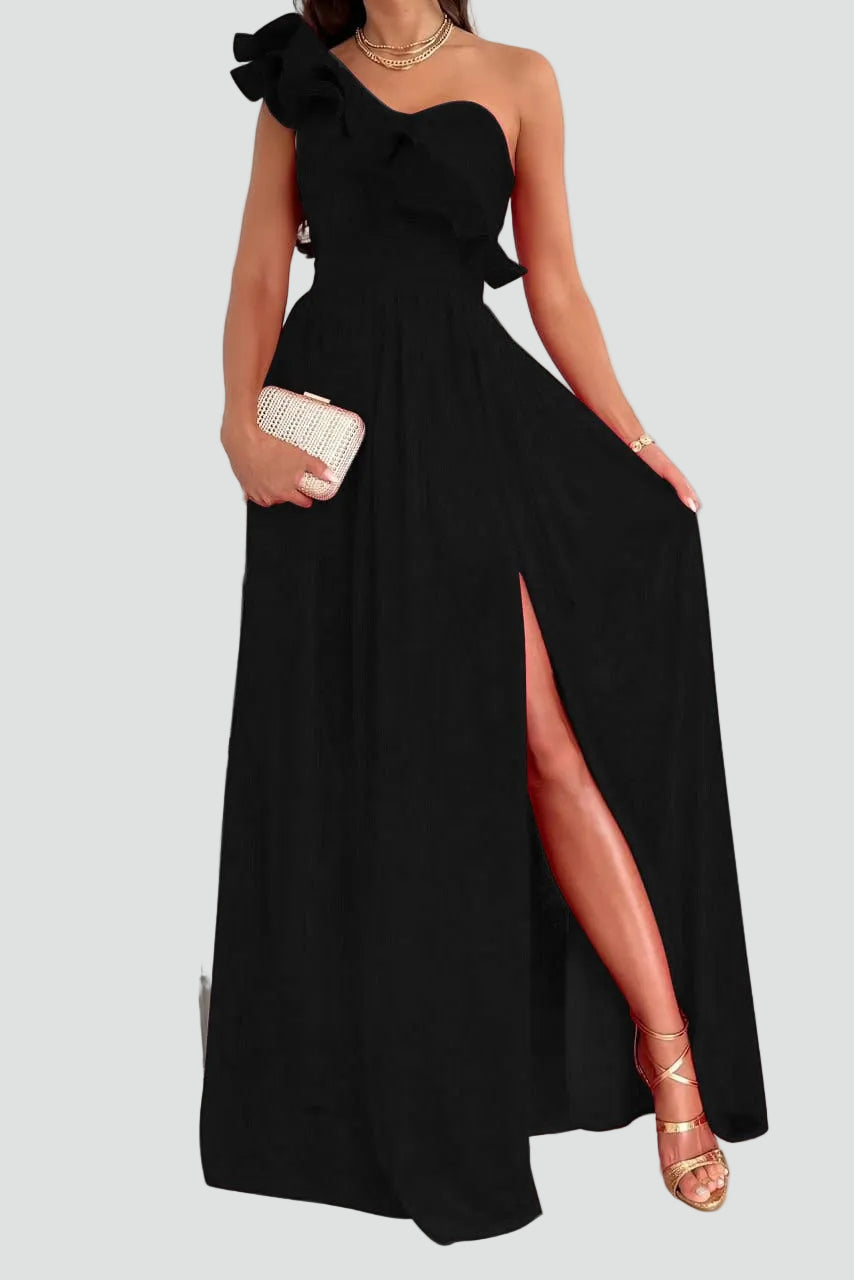 Damen Abendkleid One Shoulder | Maxi