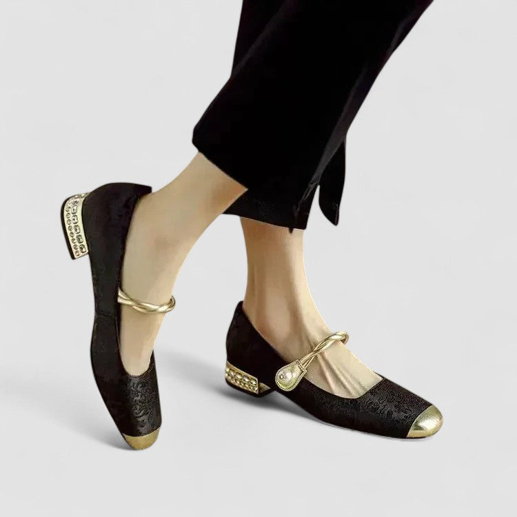 Damen Elegante Mary Jane Ballerinas | Freizeit