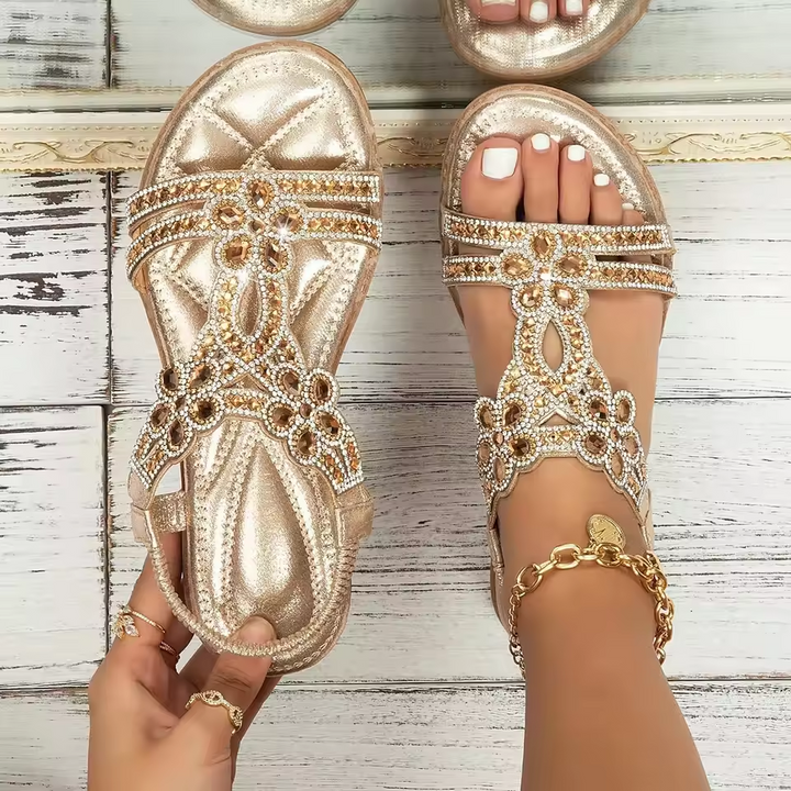 Damen Flache Sommerliche Sandalen | Freizeit
