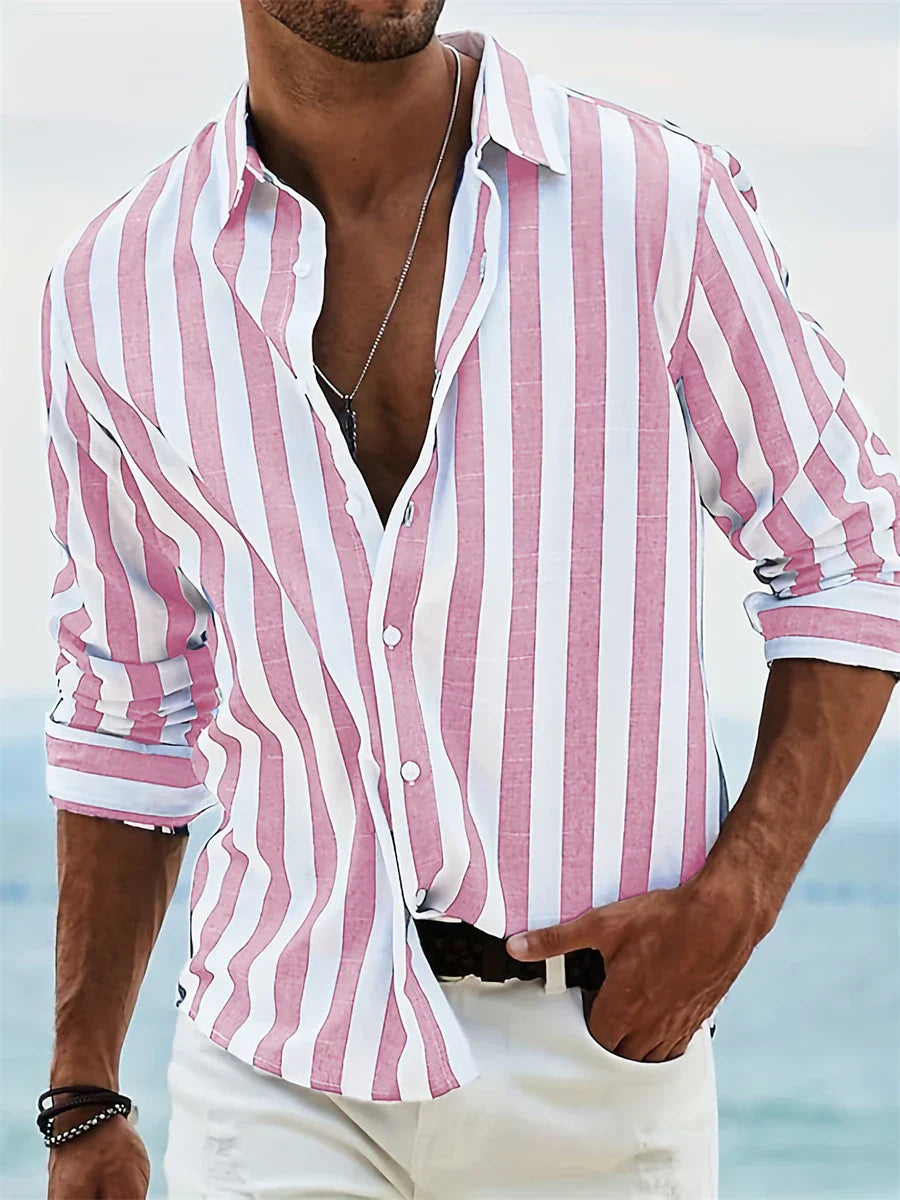Men's Summer Striped Shirt | Casual