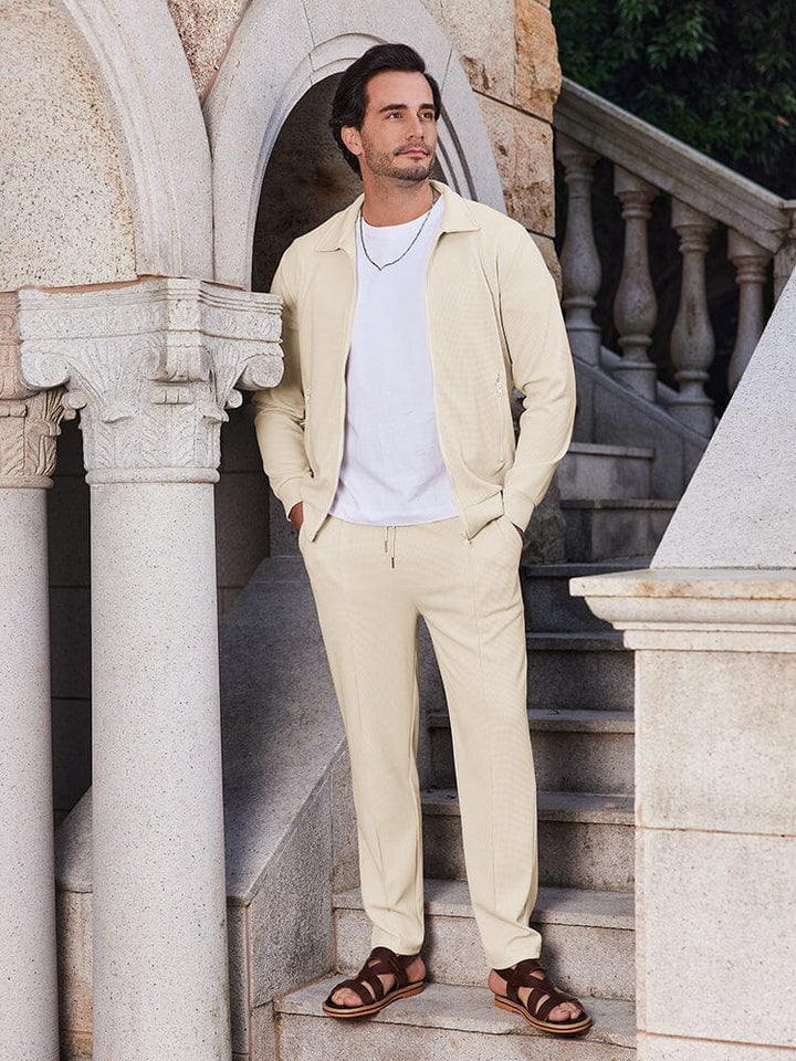 Herren-Zweiteiler | Sweatjacke mit Reißverschluss und Hose