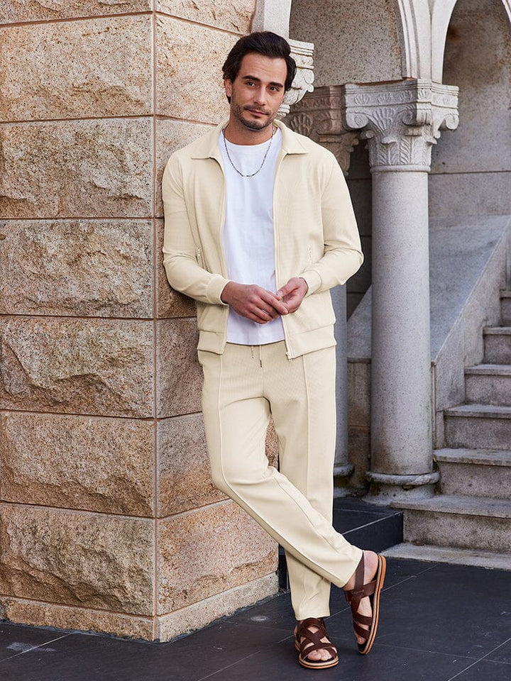 Herren-Zweiteiler | Sweatjacke mit Reißverschluss und Hose