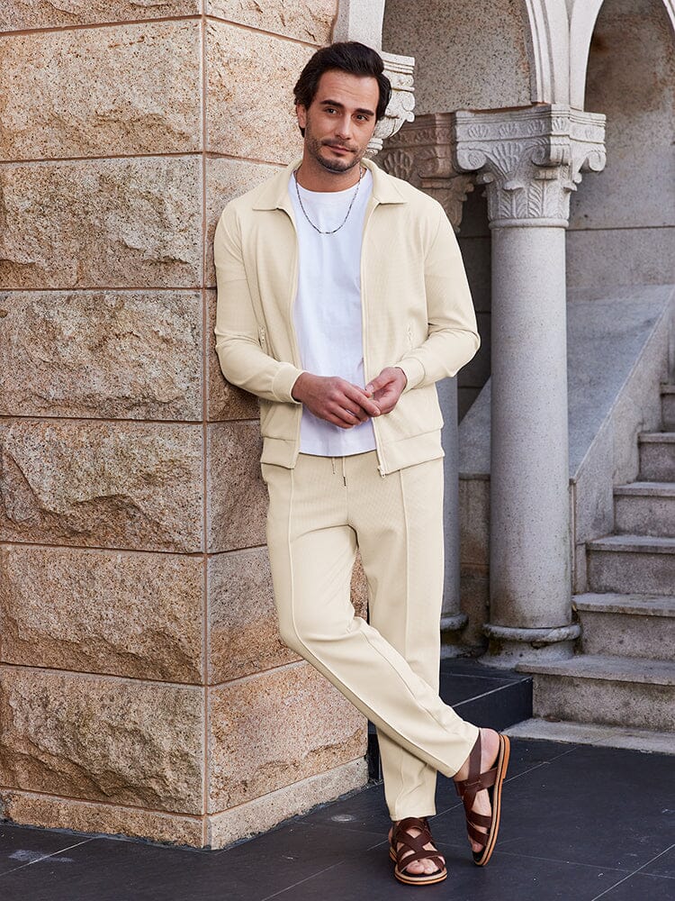 Herren-Zweiteiler | Sweatjacke mit Reißverschluss und Hose