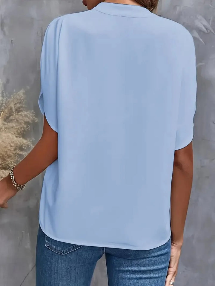 Damen Top mit V-Ausschnitt | Kurzarm