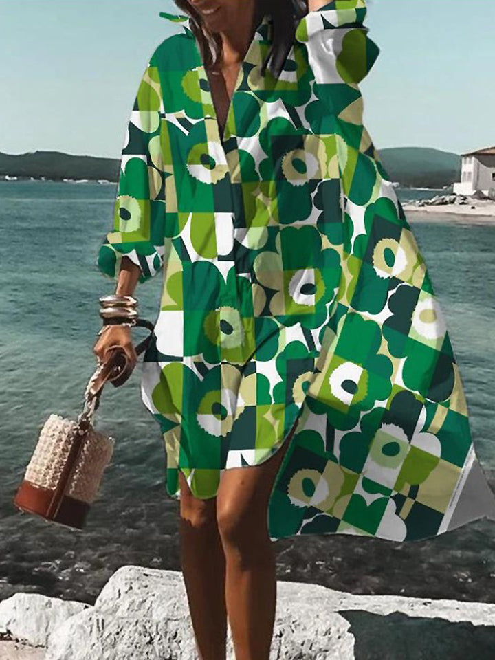 Damen Hemdkleid mit Knöpfen | Mini