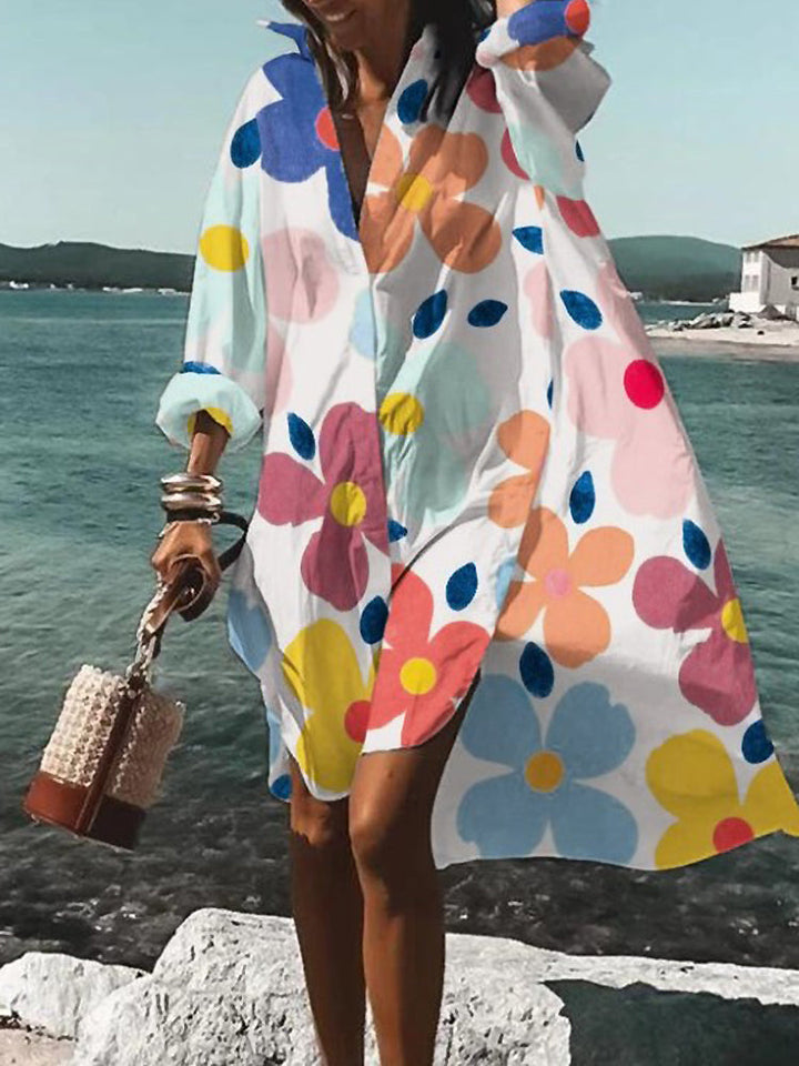 Damen Hemdkleid mit Knöpfen | Mini