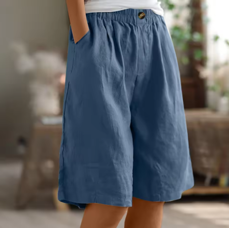 Damen Weite Culotte Shorts | Midi