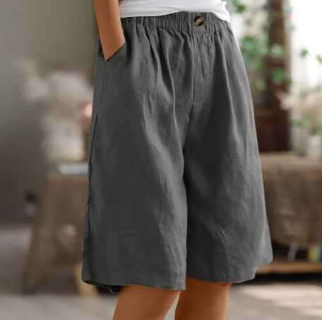 Damen Weite Culotte Shorts | Midi