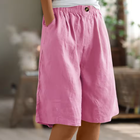Damen Weite Culotte Shorts | Midi
