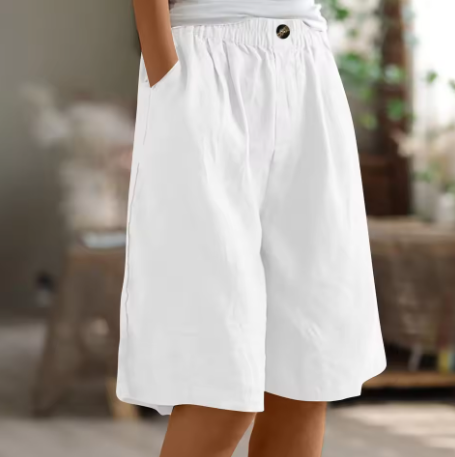 Damen Weite Culotte Shorts | Midi