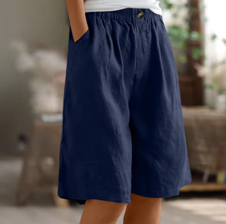 Damen Weite Culotte Shorts | Midi