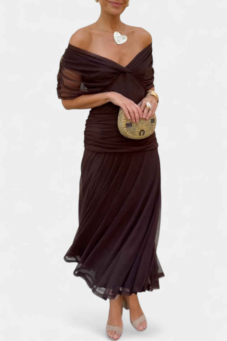 Damen Abendkleid Mit Freien Schultern | Maxi
