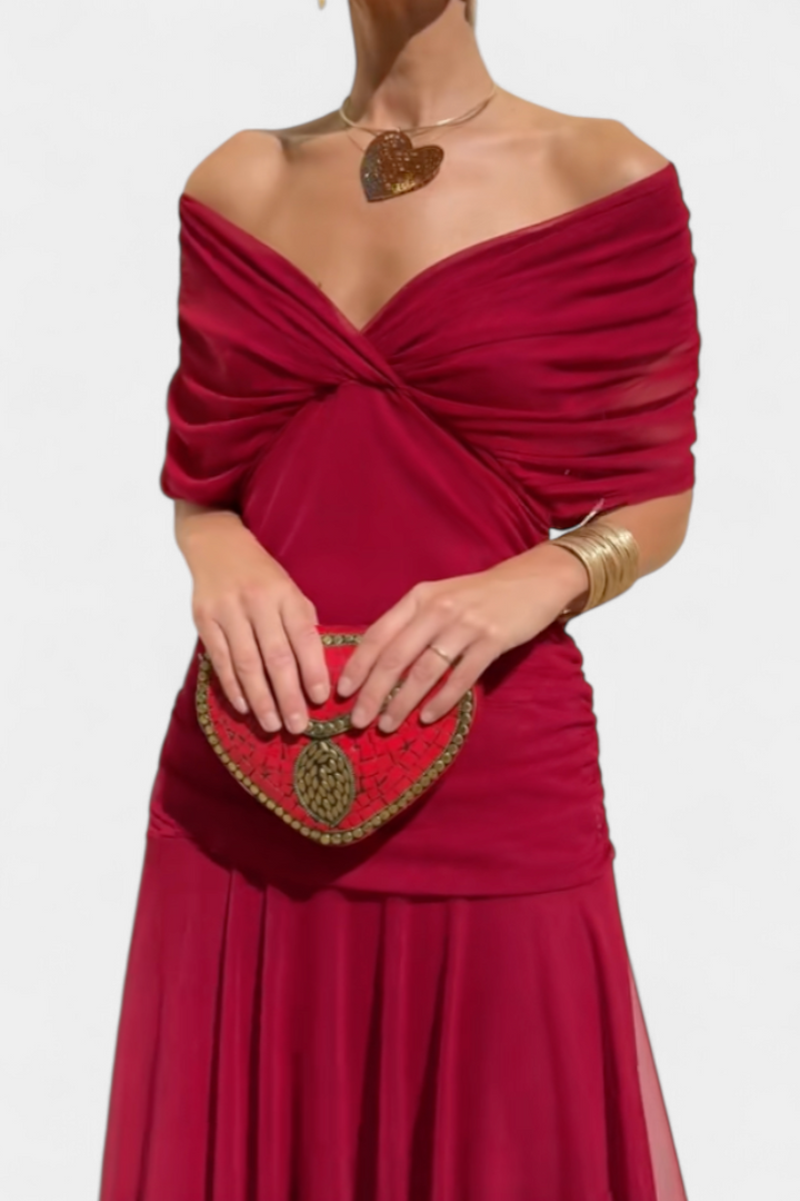 Damen Abendkleid Mit Freien Schultern | Maxi