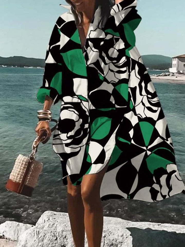 Damen Hemdkleid mit Knöpfen | Mini