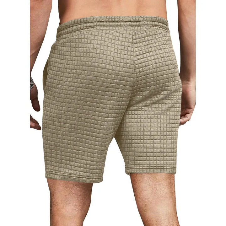 Herren strukturierte Alltags-Shorts | Mit Kordelzug