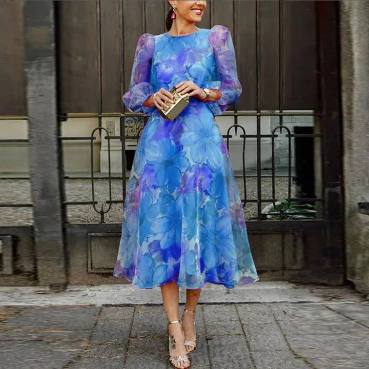 Vestido Feminino para Casamento com Estampa Floral | Midi