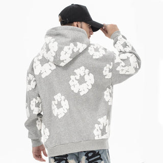 Unisex Bluza z Kwiatowym Wzorem | Luźny Krój