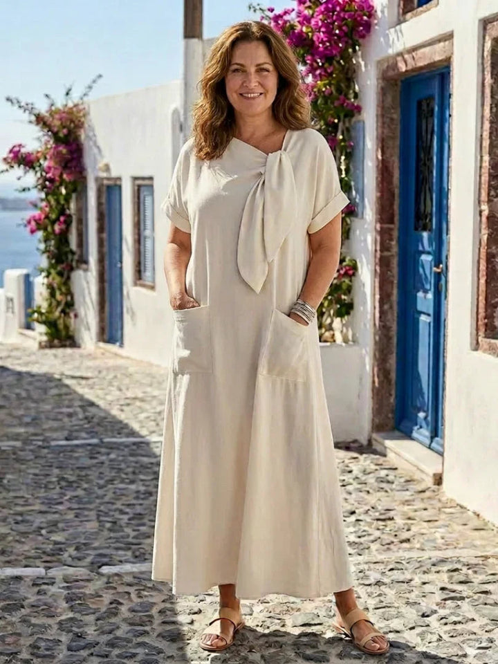 Vestido de Verão Feminino com Bolsos | Maxi