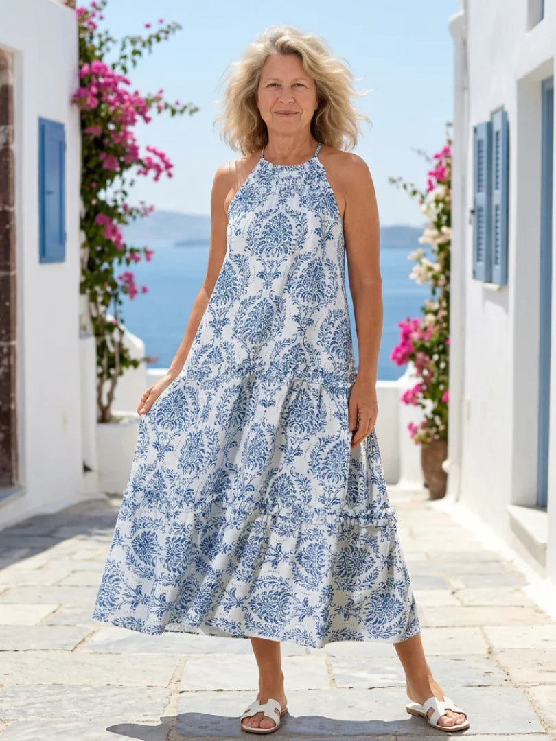 Vestido de Verão Feminino Sem Mangas | Maxi