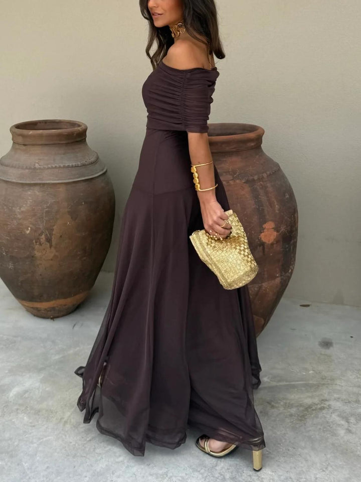 Damen Abendkleid mit freier Schulter | Maxi