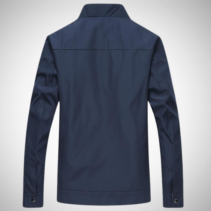 Men's Casual Jacket with Zipper | Stand Collar