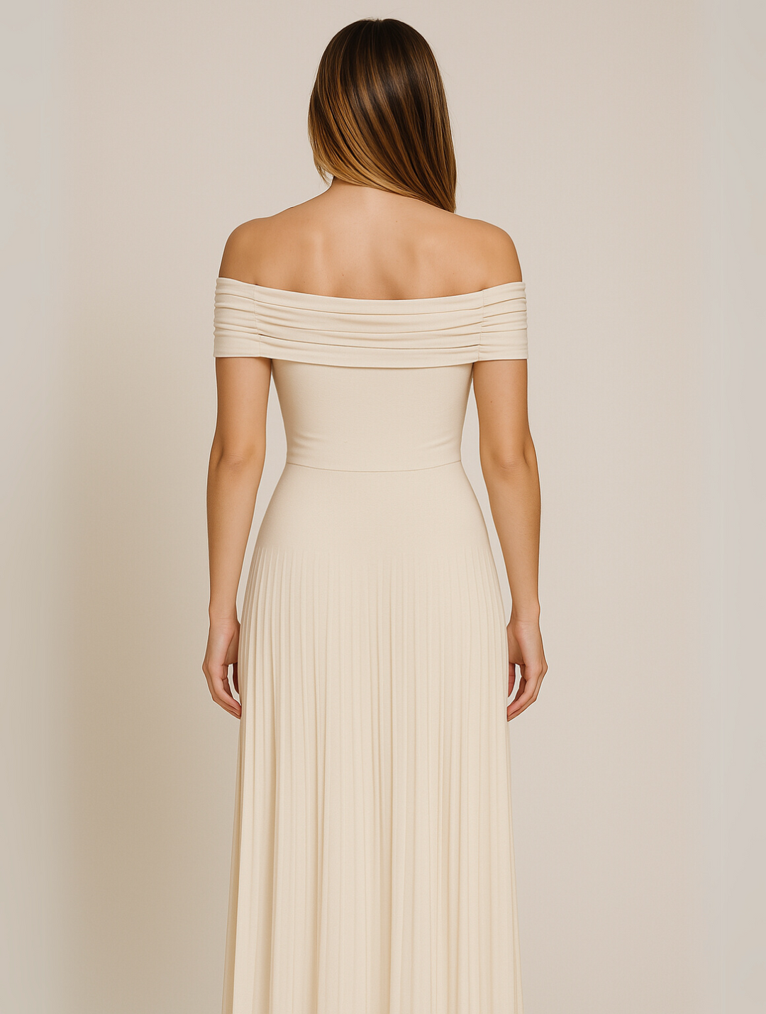 Damen Hochzeitskleid mit freiliegenden Schultern | Maxi