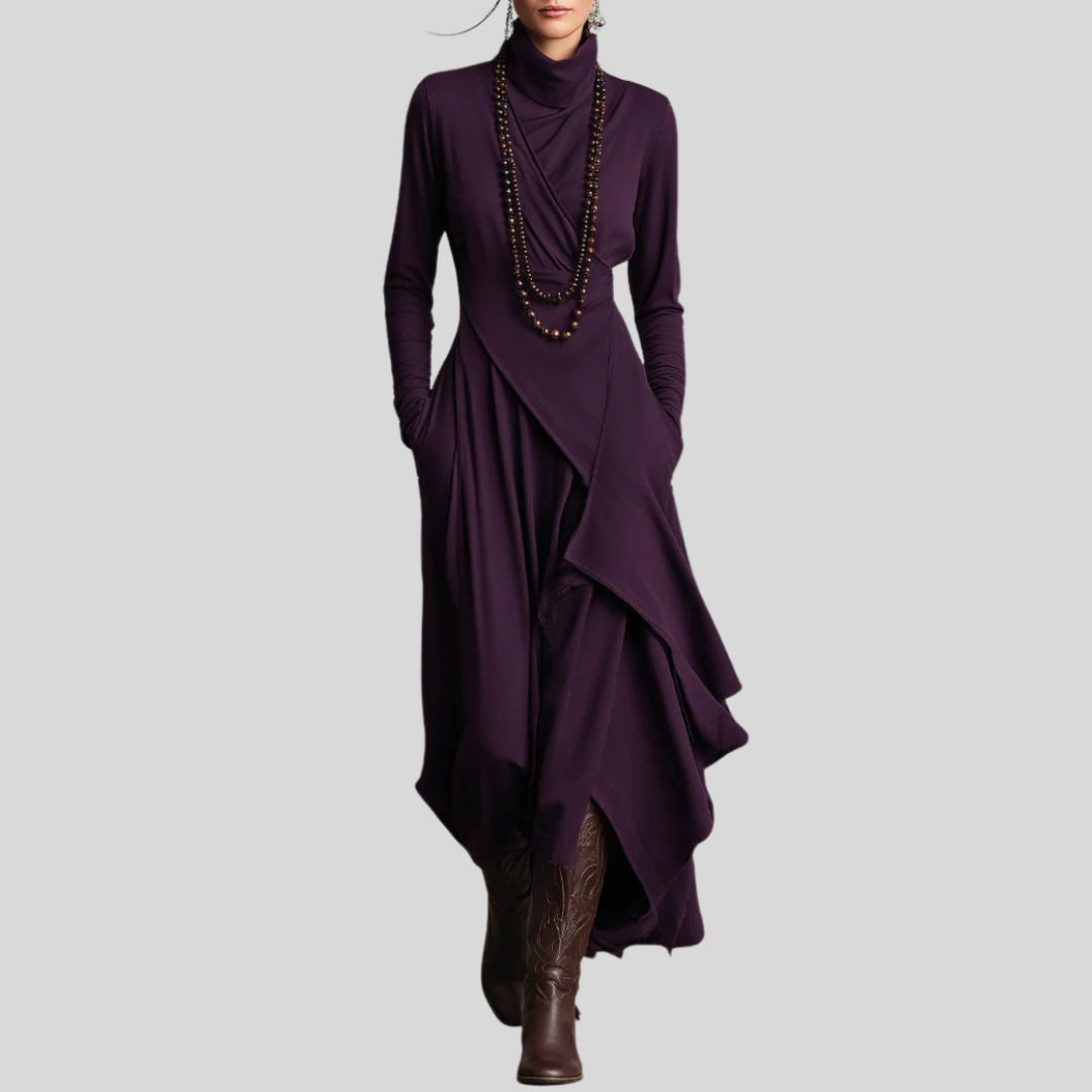 Damen Abendkleid Langarm | Maxi