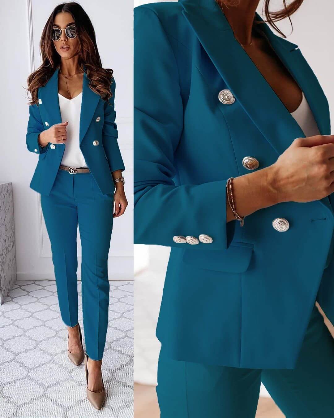 Damen Eleganter Blazer-Anzug | Business