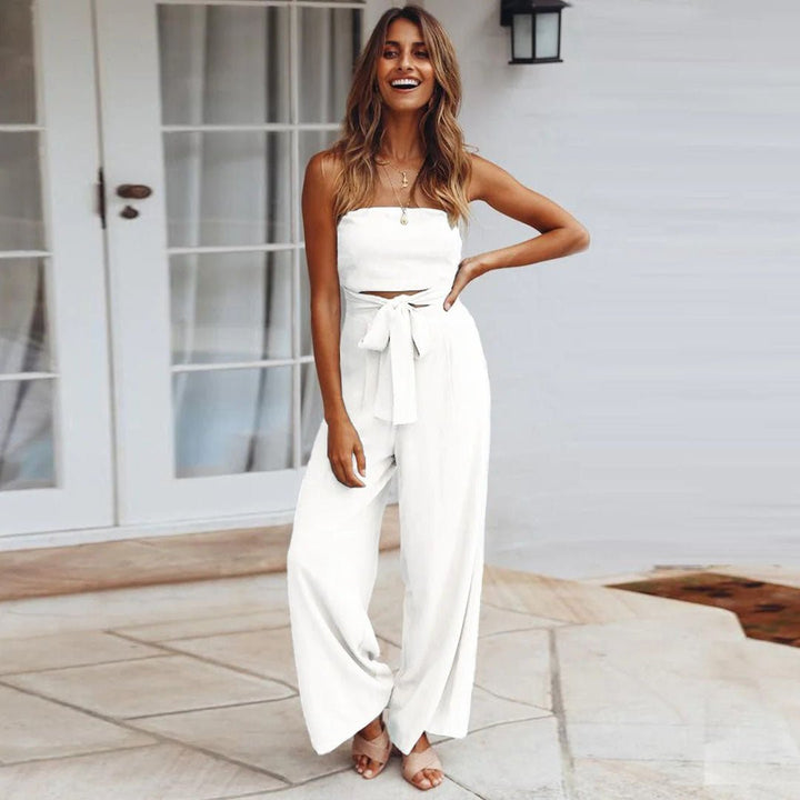Damen Sommer Jumpsuit | Trägerlos