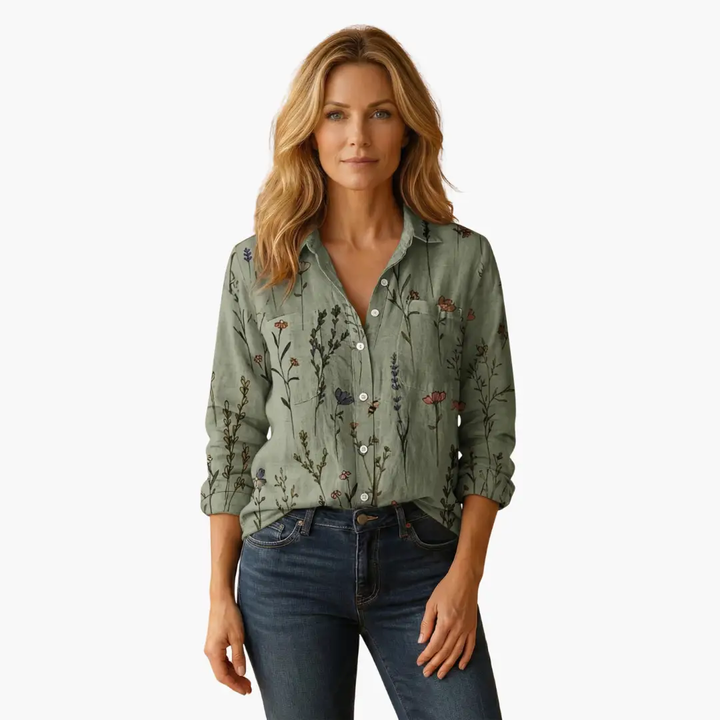 Damen Bluse Boho mit Langarm | Alltag