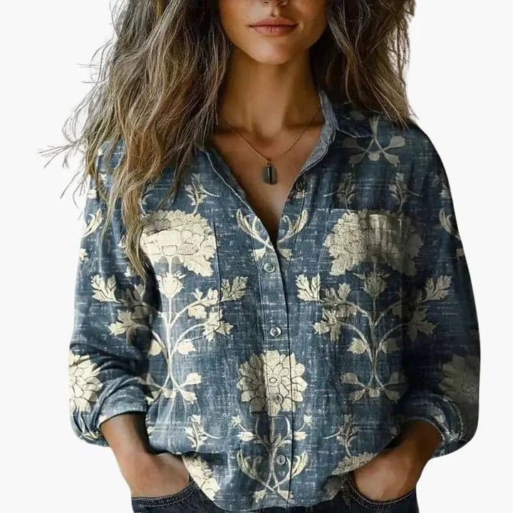 Damen Bluse Boho mit Langarm | Alltag