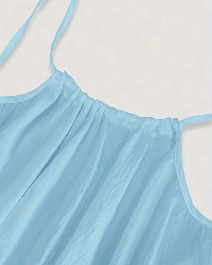 Damen Spaghetti-Träger Kleid Casual | Maxi