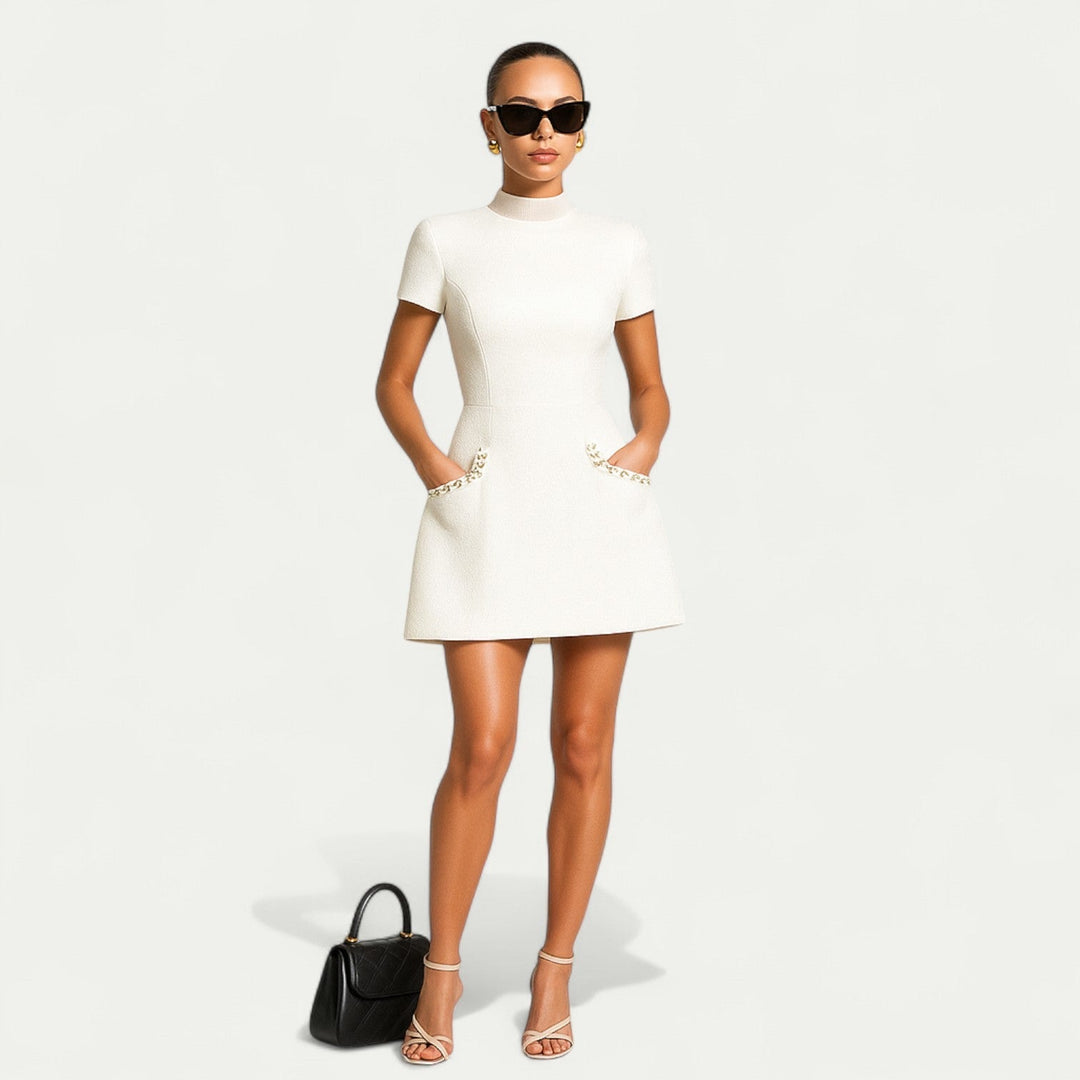 Damen Party-Kleid mit Kurzarm | Mini