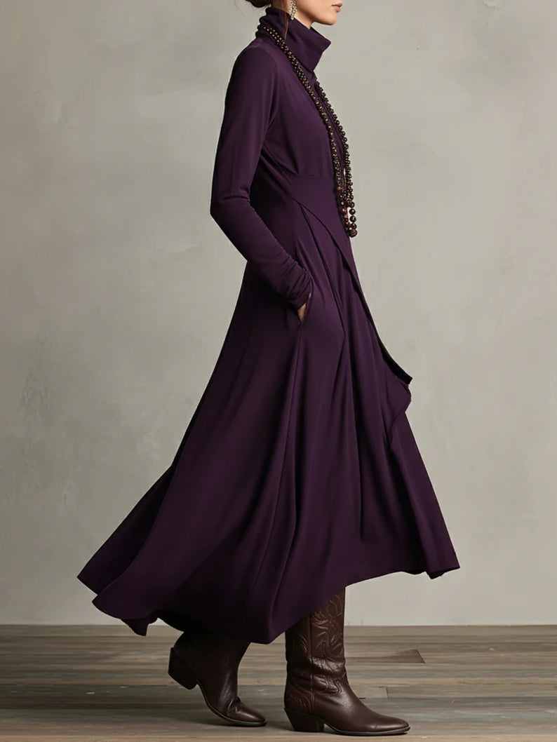 Damen Abendkleid Langarm | Maxi