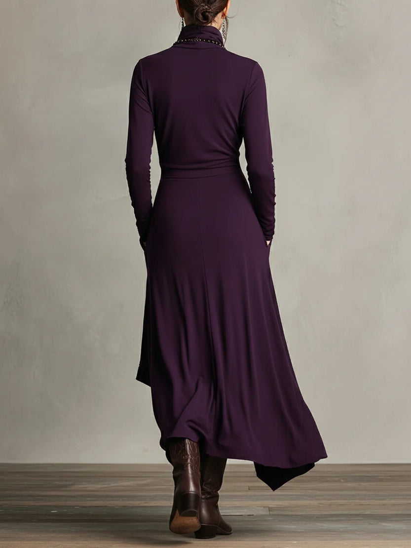 Damen Abendkleid Langarm | Maxi