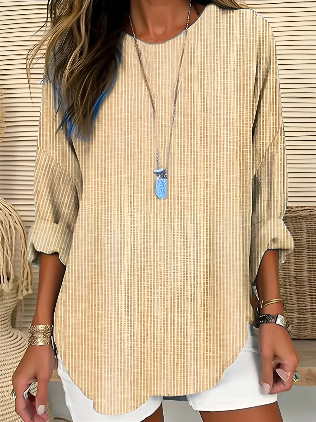 Damen Top Gestreift | Langarm