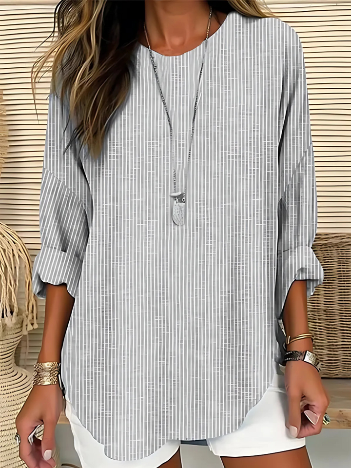 Damen Top Gestreift | Langarm