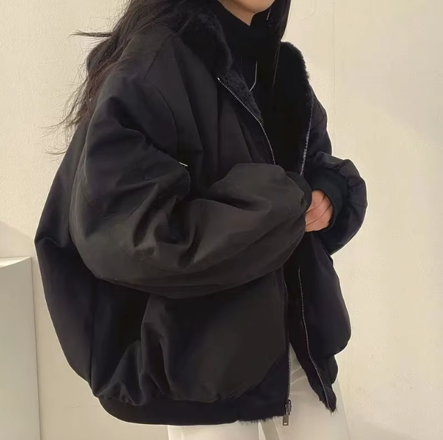 Women's Winter Bomber Jacket | Oversize