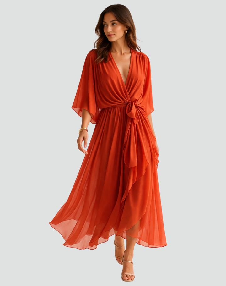 Vestido Feminino Envelope de Verão | Longo