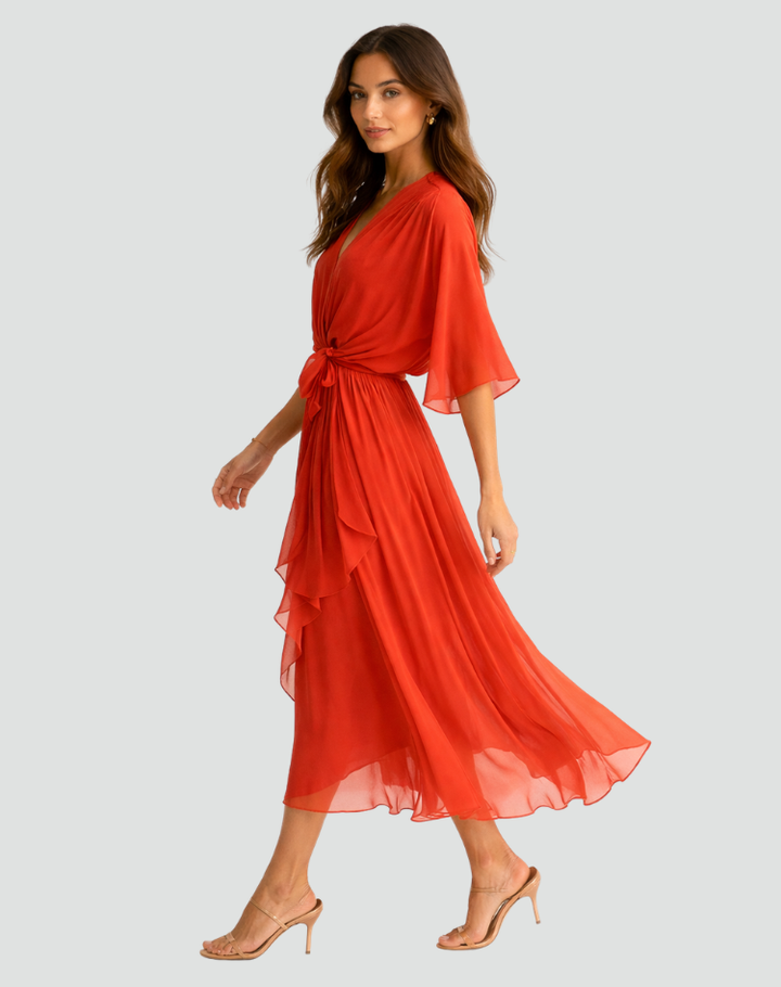 Vestido Feminino Envelope de Verão | Longo