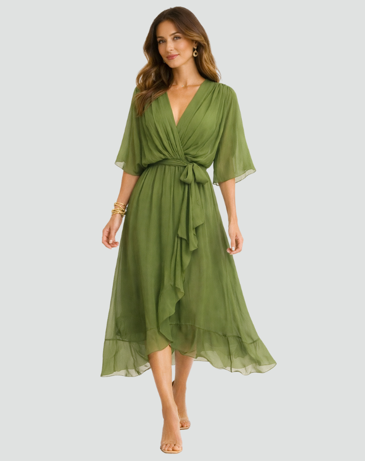 Vestido Feminino Envelope de Verão | Longo