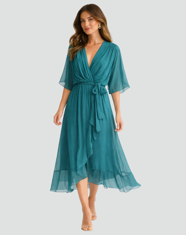 Vestido Feminino Envelope de Verão | Longo