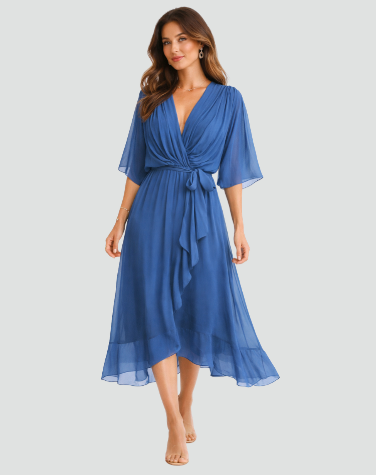 Vestido Feminino Envelope de Verão | Longo