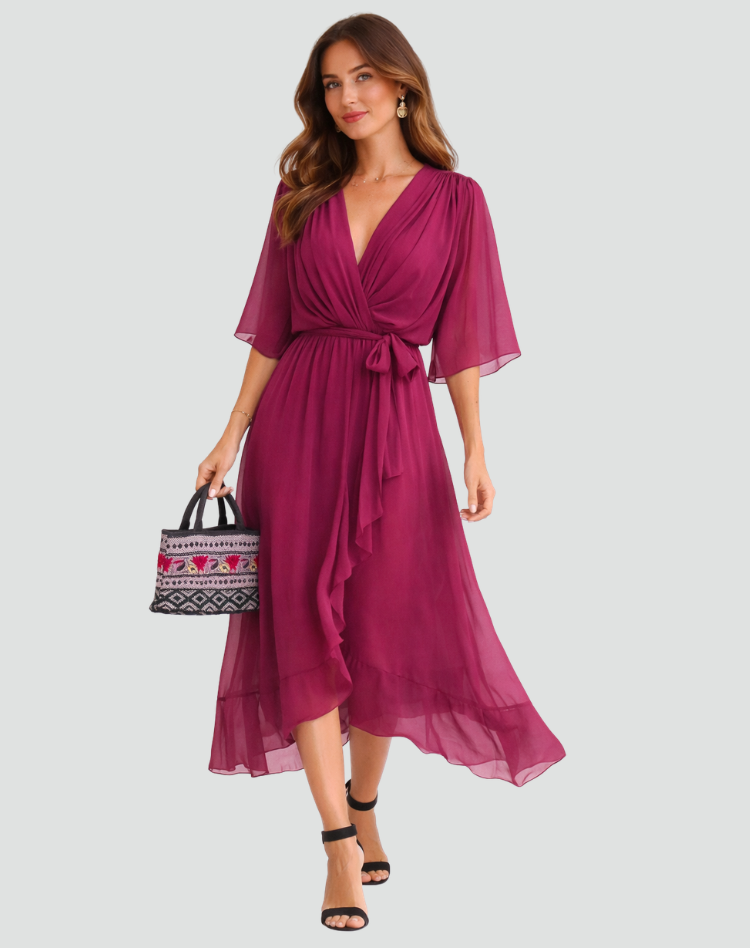 Vestido Feminino Envelope de Verão | Longo