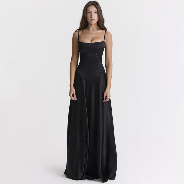 Damen Abendkleid mit Trägern | Maxi