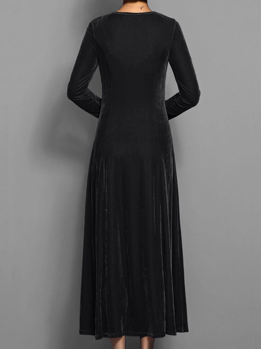 Damen Abendkleid mit langen Ärmeln | Maxi