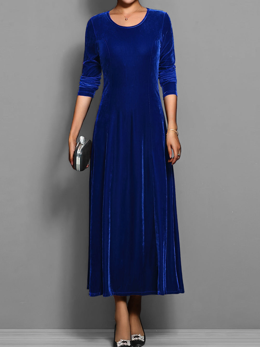 Damen Abendkleid mit langen Ärmeln | Maxi