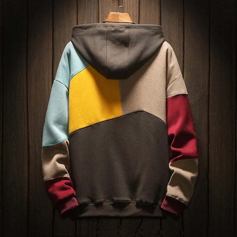 Men's Color Block Hoodie | Long Sleeve